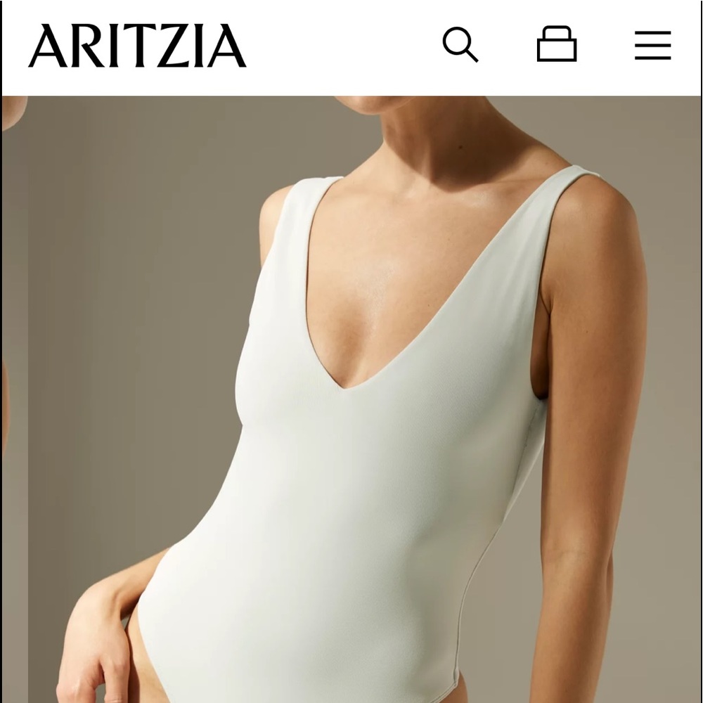 Aritzia Babaton Contour V-Neck Bodysuit